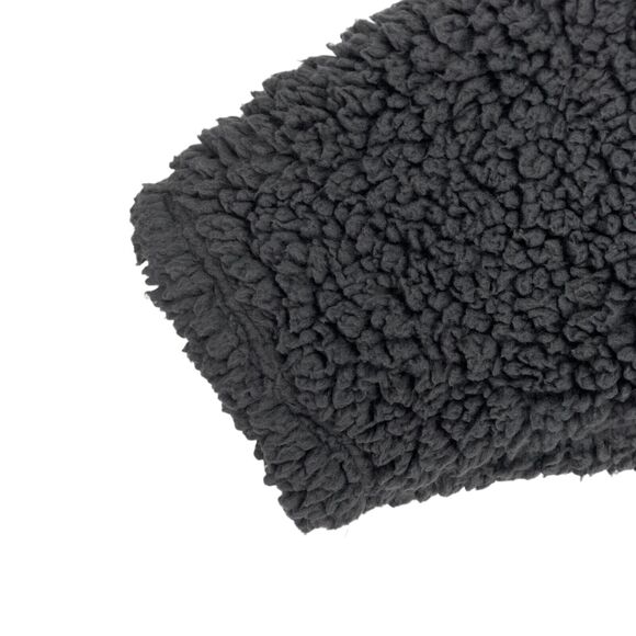 Express Jacket Womens Small Gray Sherpa Faux Long Sleeve Mock Neck Full Zip - Picture 5 of 14